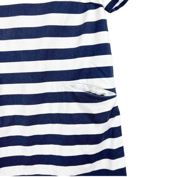 DRAPER JAMES Nassau Striped Shift Dress in Navy / White w/ Pockets Size 10 - Picture 6 of 13
